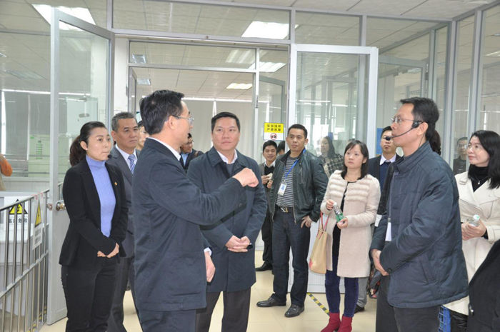 東莞市委常委、宣傳部部長潘新潮一行蒞臨常平科技園參觀交流